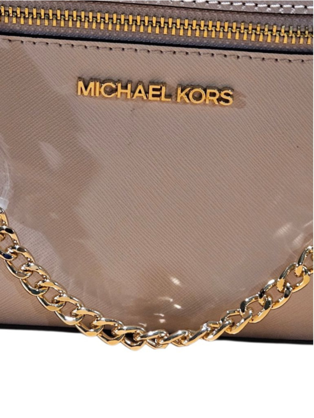 Michael Kors Crossbody Bag One Size Pink with Gold Chain - Picture 16 of 16